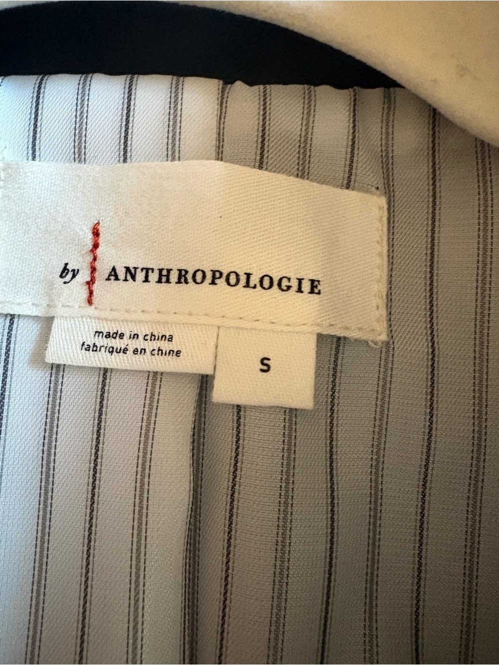 Anthropologie Black Faux Leather Double-Breasted Blazer with Gold Buttons - Picture 4 of 4